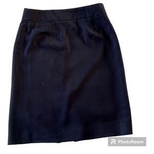 J-crew suiting navy blue pencil skirt